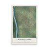 Map of Bosque Farms, New Mexico, 12 x 18 inch unframed archival matte print