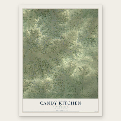 Candy Kitchen, New Mexico map print, the full design