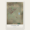 Cannon AFB, New Mexico map print, the full design