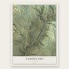Cañoncito, New Mexico map print, the full design
