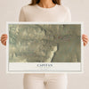 Map of Capitan, New Mexico, 12 x 18 inch unframed archival matte print