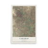Map of Carlsbad, New Mexico, 12 x 18 inch unframed archival matte print