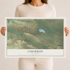 Map of Cimarron, New Mexico, 12 x 18 inch unframed archival matte print