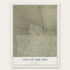 City of the Sun, New Mexico map print, the full design