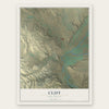 Cliff, New Mexico map print, the full design