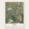 Cobre, New Mexico map print, the full design