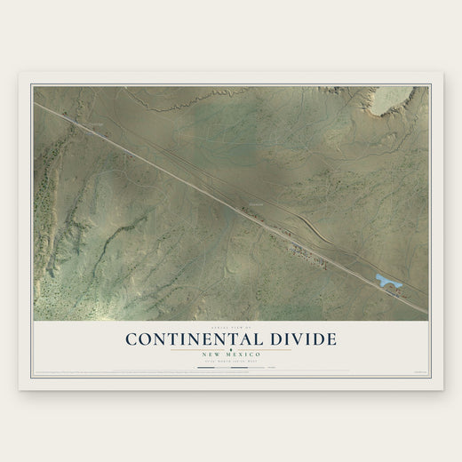 Continental Divide, New Mexico map print, the full design