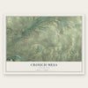 Crouch Mesa, New Mexico map print, the full design
