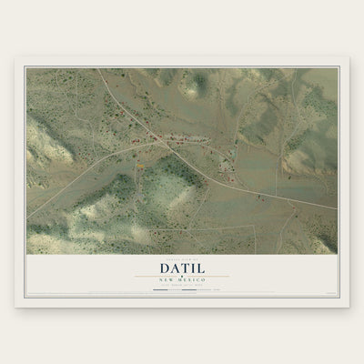 Datil, New Mexico map print, the full design