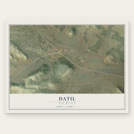 Datil, New Mexico map print, the full design