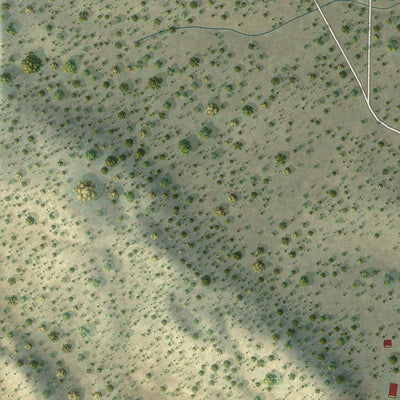 Close-up of the map of Datil, New Mexico print showing street and building detail