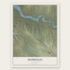 Domingo, New Mexico map print, the full design