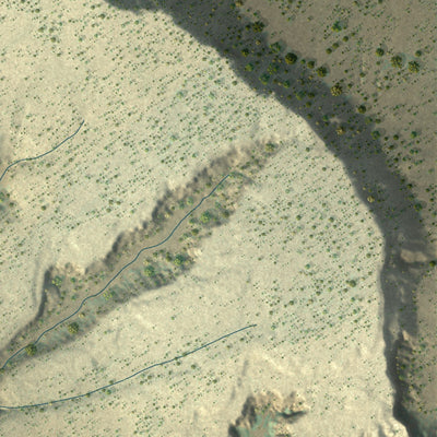 Close-up of the map of El Morro Valley, New Mexico print showing street and building detail