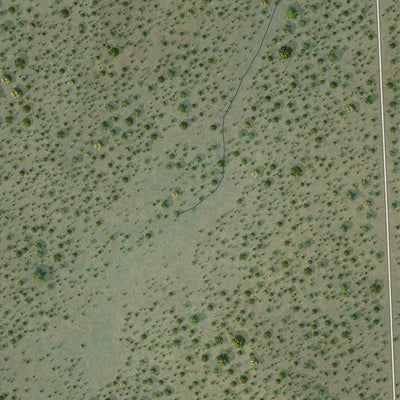 Close-up of the map of Fence Lake, New Mexico print showing street and building detail