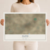 Map of Floyd, New Mexico, 12 x 18 inch unframed archival matte print