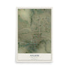 Map of Folsom, New Mexico, 12 x 18 inch unframed archival matte print
