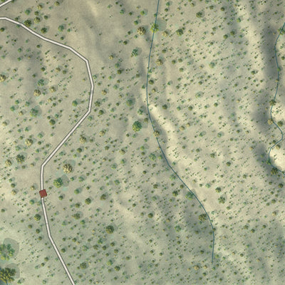 Close-up of the map of Fort Wingate, New Mexico print showing street and building detail