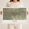 Map of Gallup, New Mexico, 12 x 18 inch unframed archival matte print