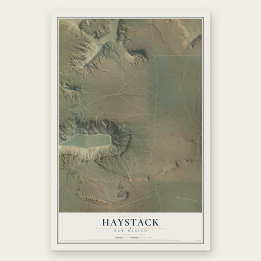 Haystack, New Mexico map print, the full design
