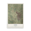 Map of Hobbs, New Mexico, 12 x 18 inch unframed archival matte print