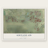 Kirtland AFB, New Mexico map print, the full design
