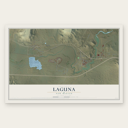 Laguna, New Mexico map print, the full design