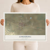 Map of Lordsburg, New Mexico, 12 x 18 inch unframed archival matte print