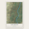 Los Chaves, New Mexico map print, the full design