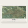 Luna, New Mexico map print, the full design