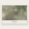 Malaga, New Mexico map print, the full design
