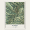 Mayhill, New Mexico map print, the full design