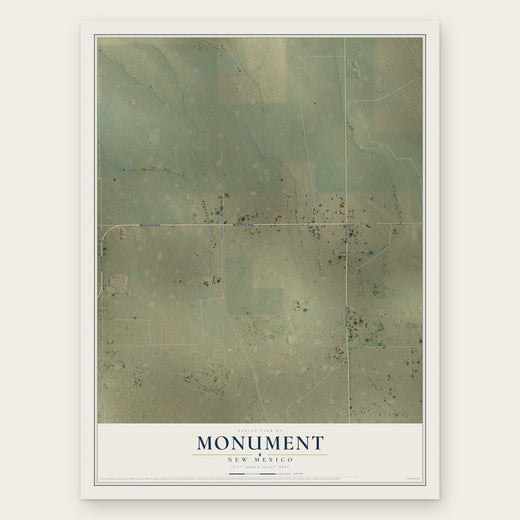 Monument, New Mexico map print, the full design