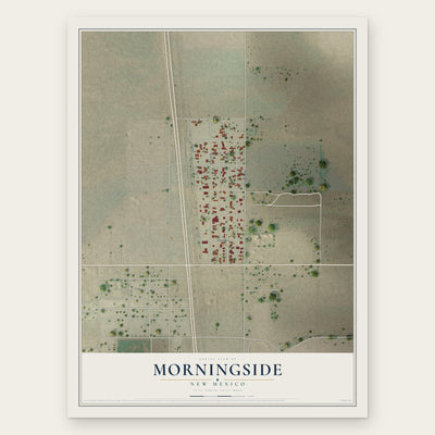 Morningside, New Mexico map print, the full design