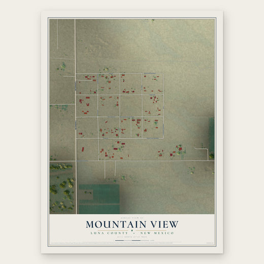 Mountain View, Luna County, New Mexico map print, the full design