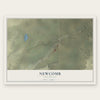 Newcomb, New Mexico map print, the full design