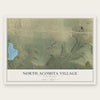 North Acomita Village, New Mexico map print, the full design
