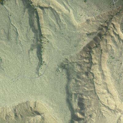 Close-up of the map of Pinedale, New Mexico print showing street and building detail