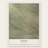 Pinon, New Mexico map print, the full design