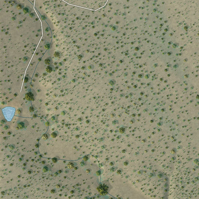 Close-up of the map of Pinon, New Mexico print showing street and building detail