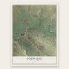 Pojoaque, New Mexico map print, the full design