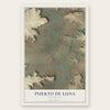 Puerto de Luna, New Mexico map print, the full design
