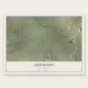 Quemado, New Mexico map print, the full design