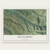 Rio en Medio, New Mexico map print, the full design