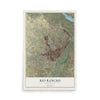 Map of Rio Rancho, New Mexico, 12 x 18 inch unframed archival matte print