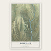 Rosedale, New Mexico map print, the full design