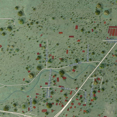 Close-up of the map of San Antonito, Bernalillo County, New Mexico print showing street and building detail