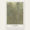 San Fidel, New Mexico map print, the full design