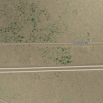 Second close-up of the map of San Jon, New Mexico print showing more streets and buildings
