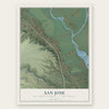 San Jose, Rio Arriba County, New Mexico map print, the full design
