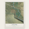 San Jose, San Miguel County, New Mexico map print, the full design